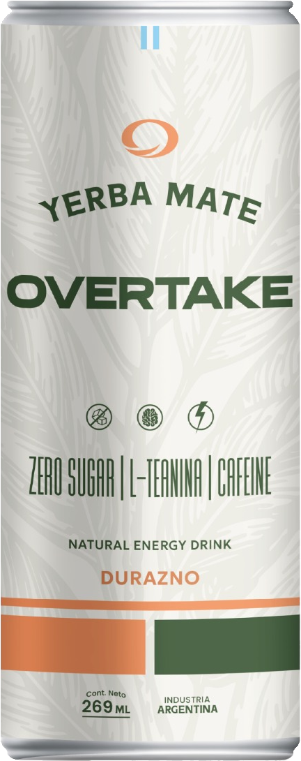 Lata Overtake sabor Durazno